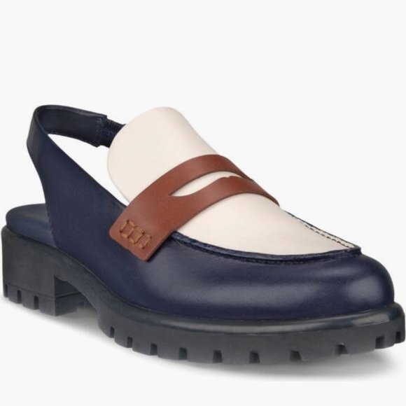 Ecco Shoes - NWT ECCO Modtray Water Resistant Slingback Penny Loafer Sz 37 ( US 6-6,5)